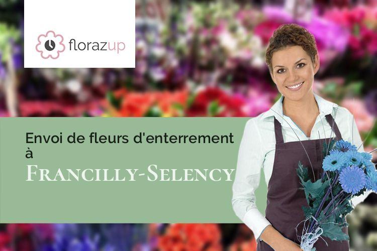 compositions de fleurs pour des funérailles à Francilly-Selency (Aisne/02760)