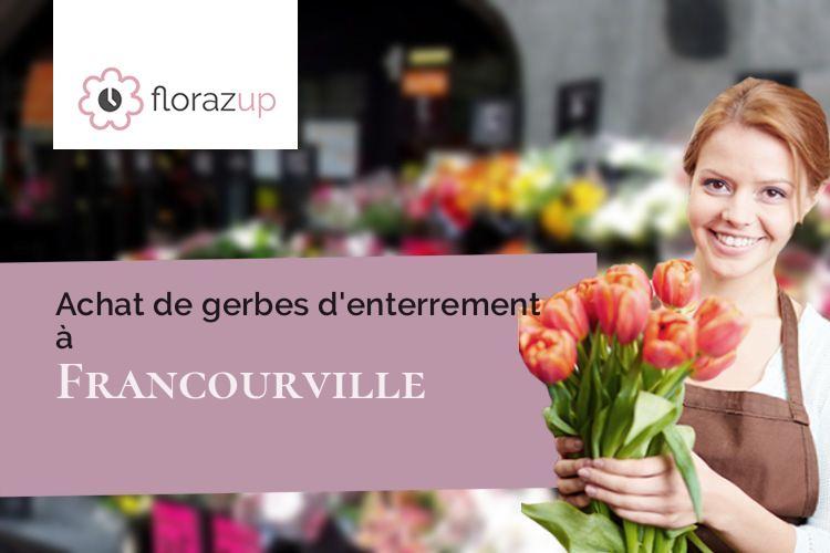 coeurs de fleurs pour des funérailles à Francourville (Eure-et-Loir/28700)