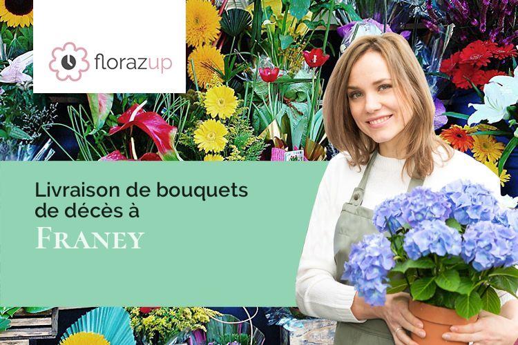 créations de fleurs pour un décès à Franey (Doubs/25170)