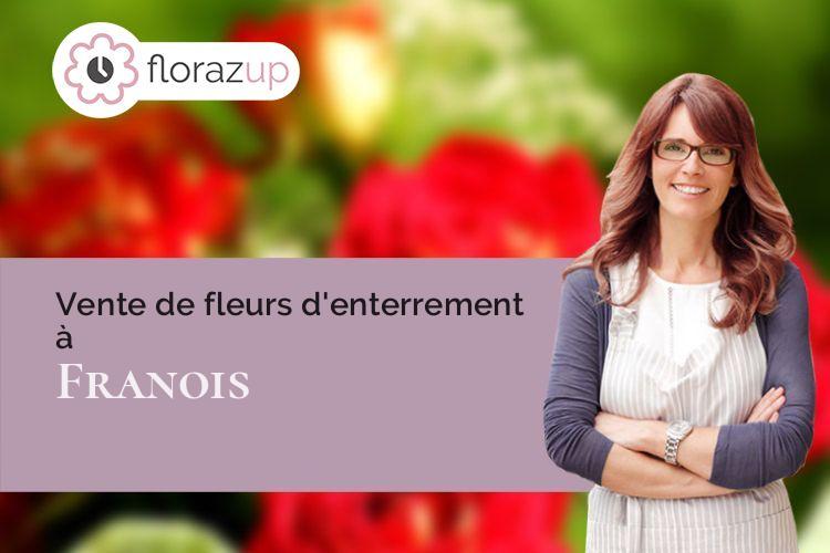 compositions de fleurs pour un enterrement à Franois (Doubs/25770)