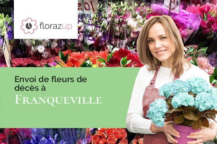 créations de fleurs pour un deuil à Franqueville (Eure/27800)
