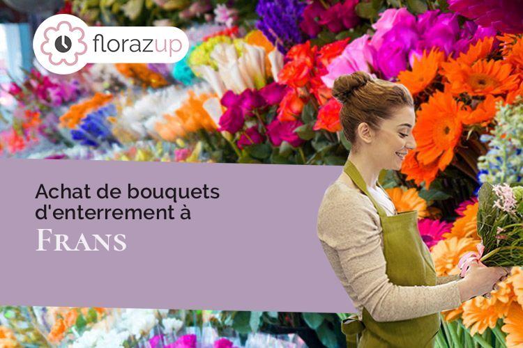 créations florales pour des funérailles à Frans (Ain/01480)