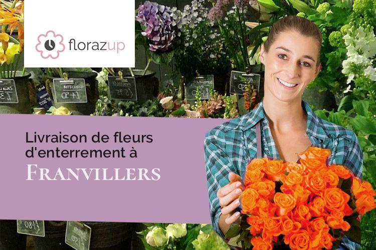 fleurs deuil pour un décès à Franvillers (Somme/80800)