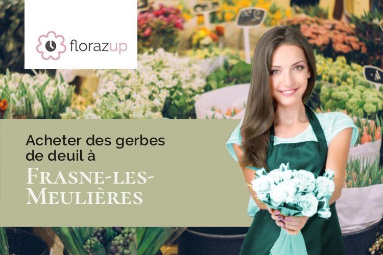 couronnes florales pour un deuil à Frasne-les-Meulières (Jura/39290)