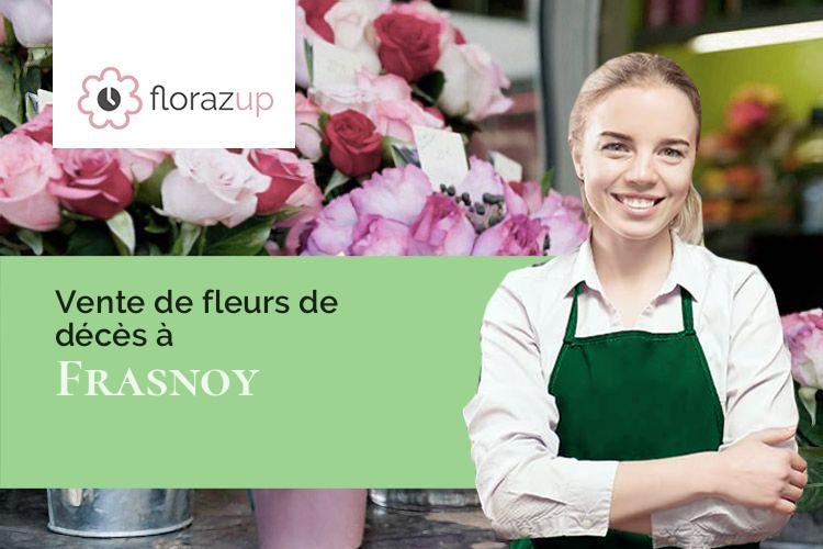 couronnes florales pour un décès à Frasnoy (Nord/59530)