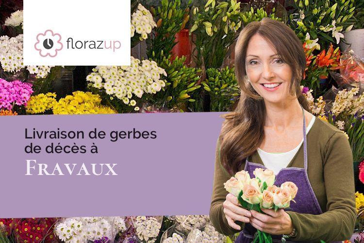 créations de fleurs pour un enterrement à Fravaux (Aube/10200)