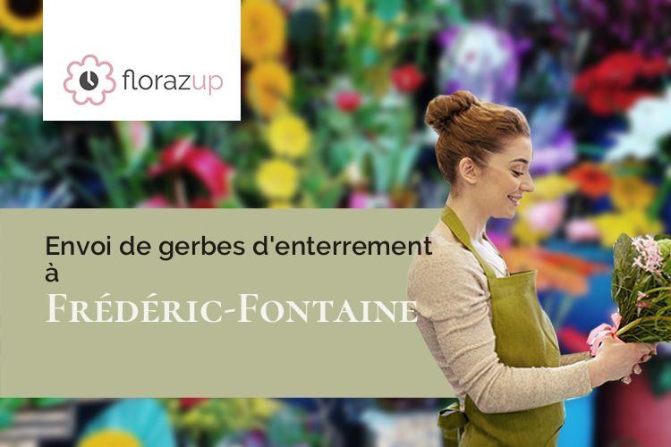couronnes de fleurs pour un deuil à Frédéric-Fontaine (Haute-Saône/70200)
