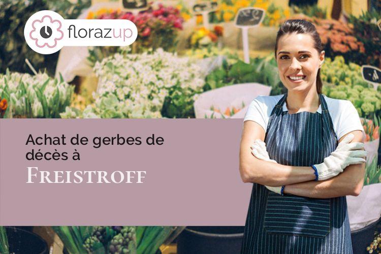 gerbes de fleurs pour des obsèques à Freistroff (Moselle/57320)