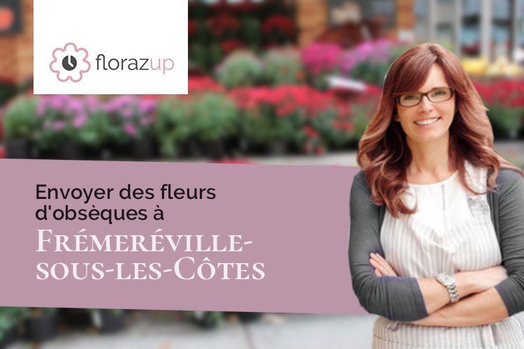 créations florales pour un décès à Frémeréville-sous-les-Côtes (Meuse/55200)