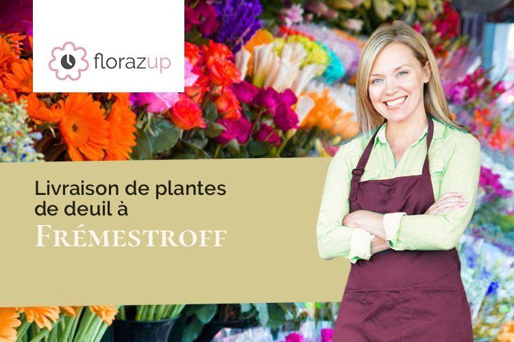 couronnes de fleurs pour un décès à Frémestroff (Moselle/57660)
