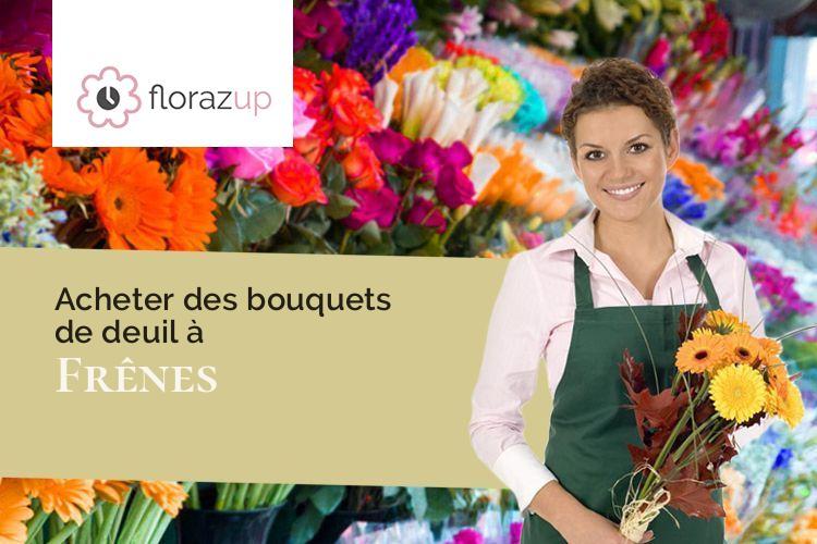 compositions de fleurs pour des funérailles à Frênes (Orne/61800)
