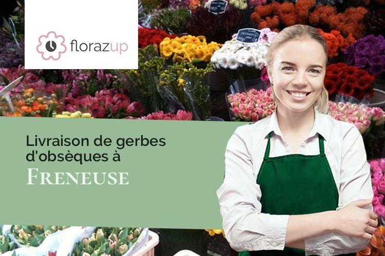 couronnes de fleurs pour une crémation à Freneuse (Seine-Maritime/76410)