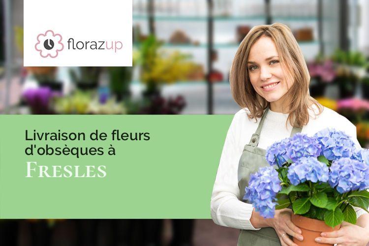 fleurs deuil pour un décès à Fresles (Seine-Maritime/76270)