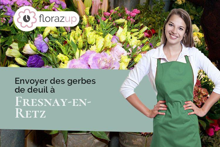 créations de fleurs pour un enterrement à Fresnay-en-Retz (Loire-Atlantique/44580)