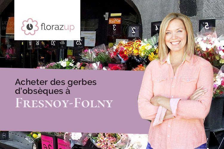 compositions florales pour un décès à Fresnoy-Folny (Seine-Maritime/76660)