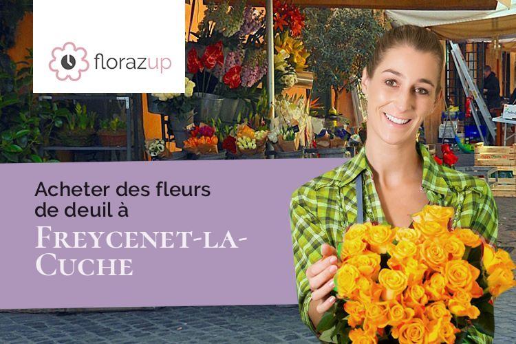 compositions florales pour des obsèques à Freycenet-la-Cuche (Haute-Loire/43150)
