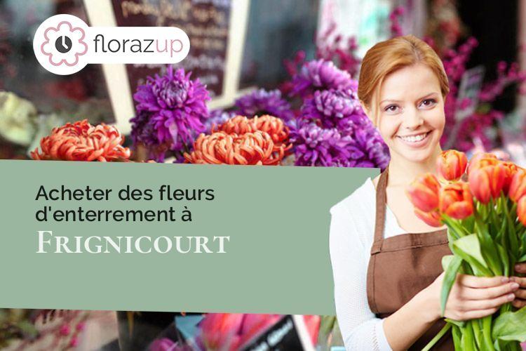 créations de fleurs pour des obsèques à Frignicourt (Marne/51300)