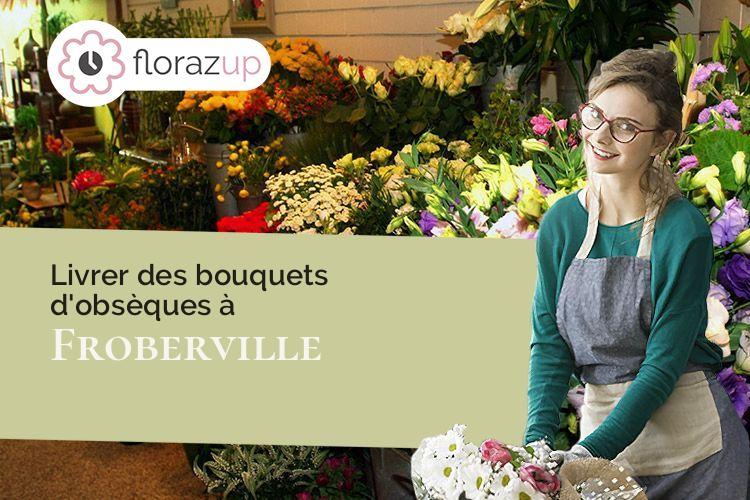 créations de fleurs pour des funérailles à Froberville (Seine-Maritime/76400)