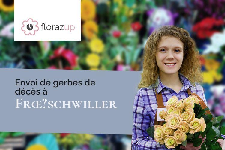 bouquets de fleurs pour un deuil à Frœ?schwiller (Bas-Rhin/67360)