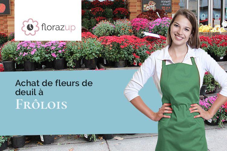couronnes florales pour un deuil à Frôlois (Côte-d'Or/21150)