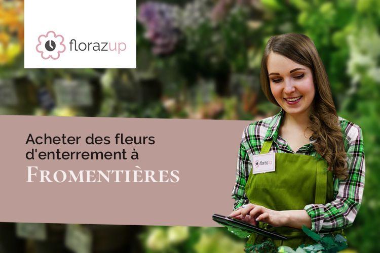compositions de fleurs pour un décès à Fromentières (Marne/51210)