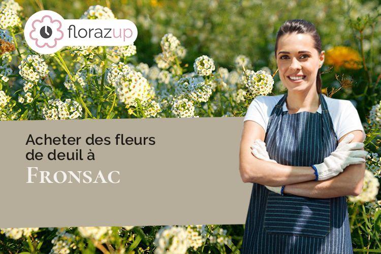 compositions de fleurs pour un décès à Fronsac (Gironde/33126)