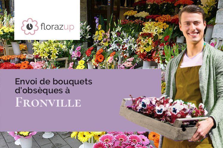 couronnes de fleurs pour un enterrement à Fronville (Haute-Marne/52300)