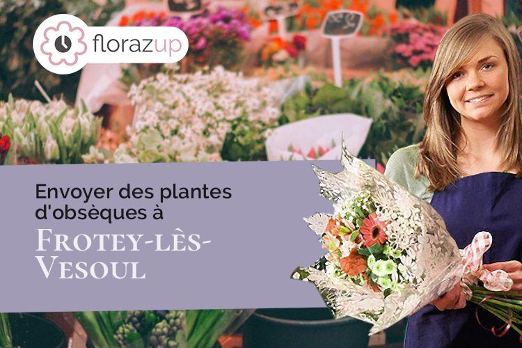 couronnes de fleurs pour un deuil à Frotey-lès-Vesoul (Haute-Saône/70000)