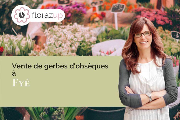 créations de fleurs pour un décès à Fyé (Sarthe/72610)