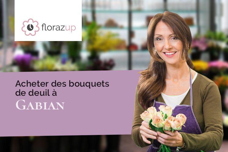 couronnes florales pour un deuil à Gabian (Hérault/34320)