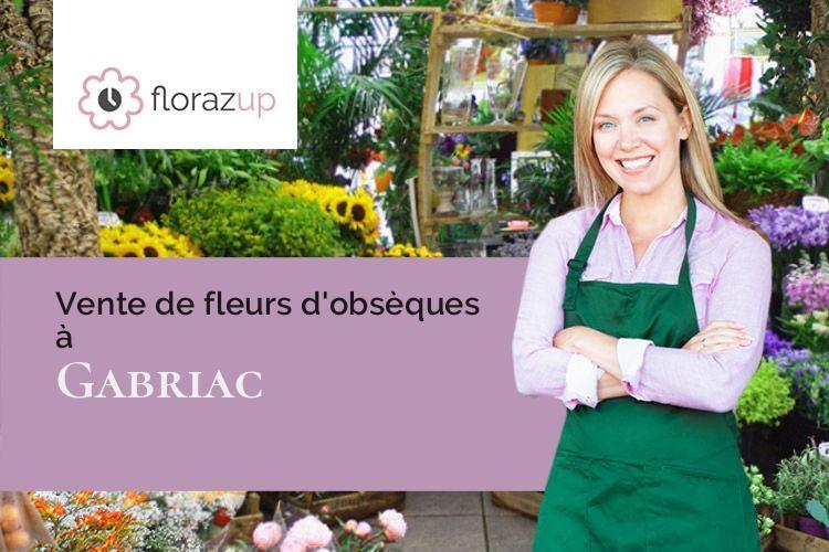 créations de fleurs pour un décès à Gabriac (Lozère/48110)