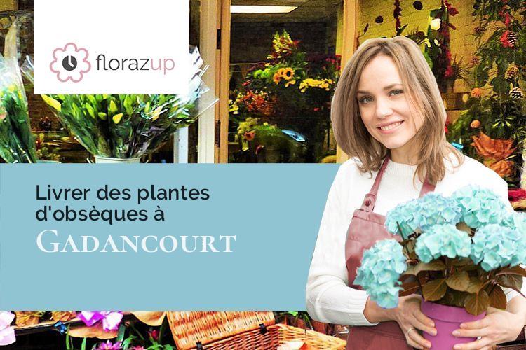 bouquets de fleurs pour des funérailles à Gadancourt (Val-d'Oise/95450)