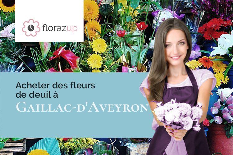 créations florales pour des funérailles à Gaillac-d'Aveyron (Aveyron/12310)