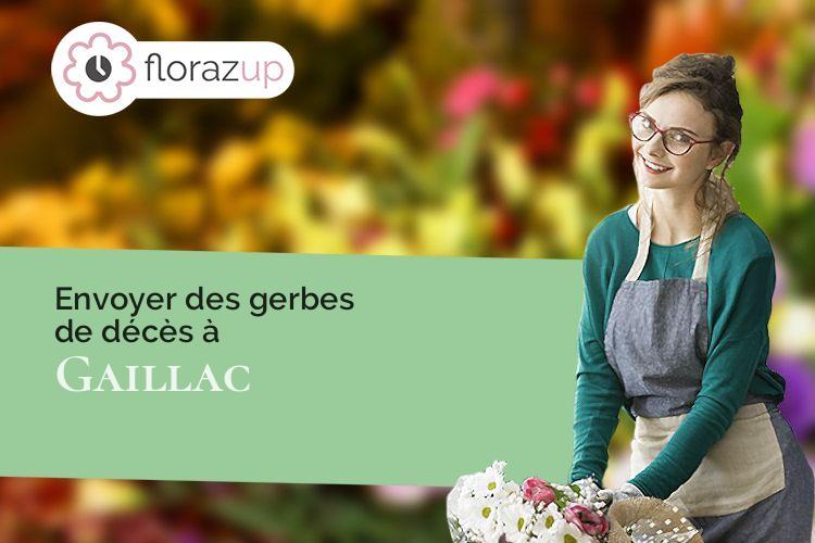 compositions florales pour un décès à Gaillac (Tarn/81600)