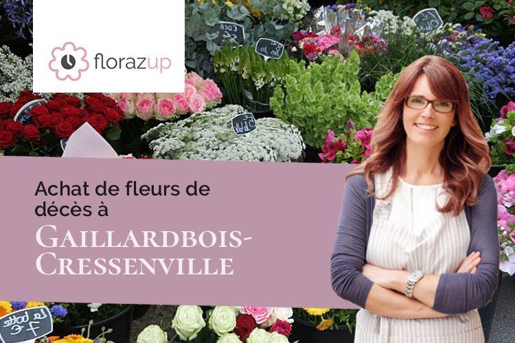 compositions de fleurs pour un enterrement à Gaillardbois-Cressenville (Eure/27440)