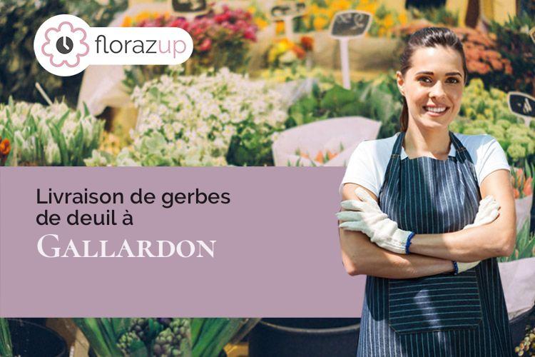 créations florales pour un décès à Gallardon (Eure-et-Loir/28320)