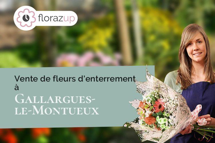coupes de fleurs pour un enterrement à Gallargues-le-Montueux (Gard/30660)