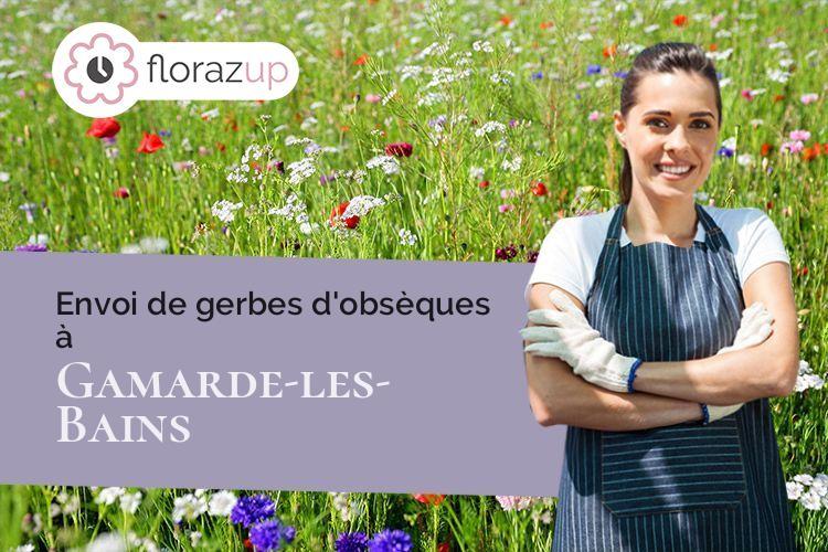 couronnes de fleurs pour des obsèques à Gamarde-les-Bains (Landes/40380)