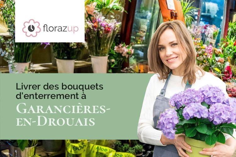 compositions florales pour un enterrement à Garancières-en-Drouais (Eure-et-Loir/28500)