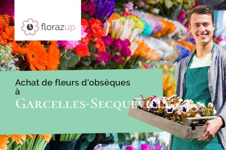 créations florales pour un décès à Garcelles-Secqueville (Calvados/14540)