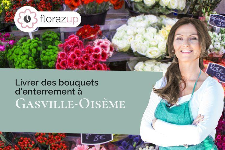 créations florales pour un enterrement à Gasville-Oisème (Eure-et-Loir/28300)