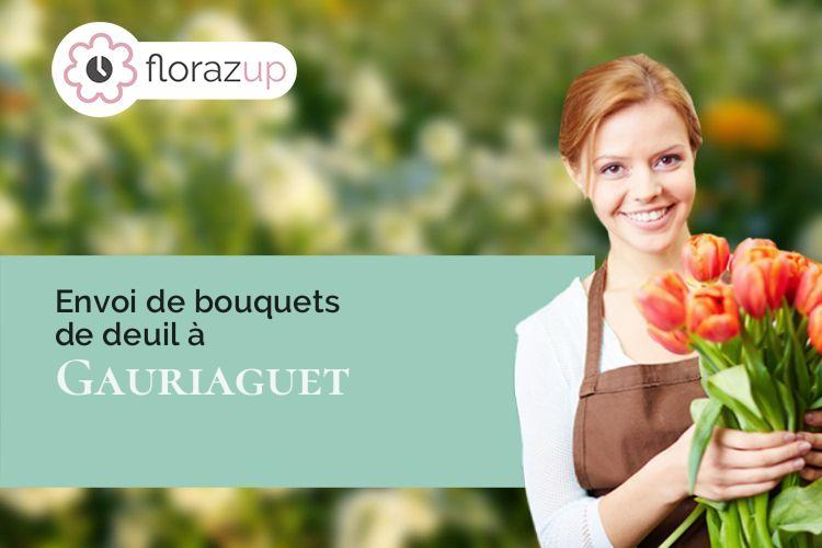 couronnes de fleurs pour un décès à Gauriaguet (Gironde/33240)
