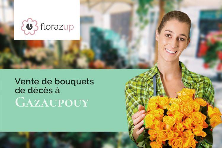 créations florales pour un enterrement à Gazaupouy (Gers/32480)
