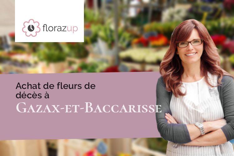 coupes de fleurs pour une crémation à Gazax-et-Baccarisse (Gers/32230)