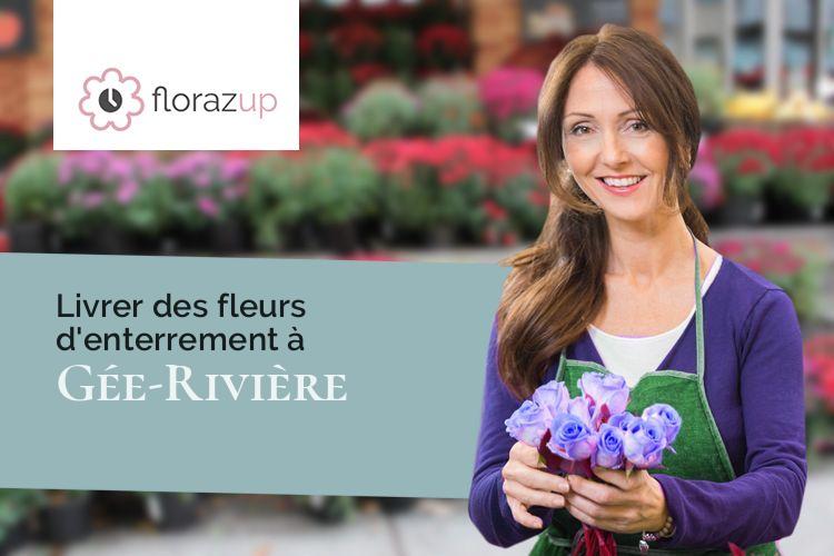 coeurs de fleurs pour des obsèques à Gée-Rivière (Gers/32720)