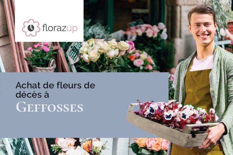 gerbes de fleurs pour des obsèques à Geffosses (Manche/50560)