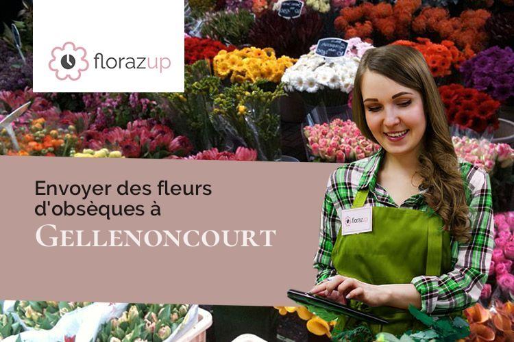 couronnes de fleurs pour un enterrement à Gellenoncourt (Meurthe-et-Moselle/54110)