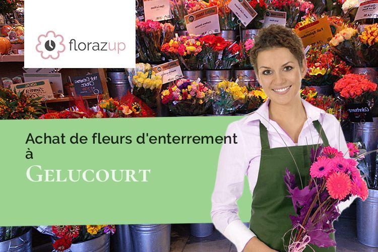 couronnes florales pour des obsèques à Gelucourt (Moselle/57260)