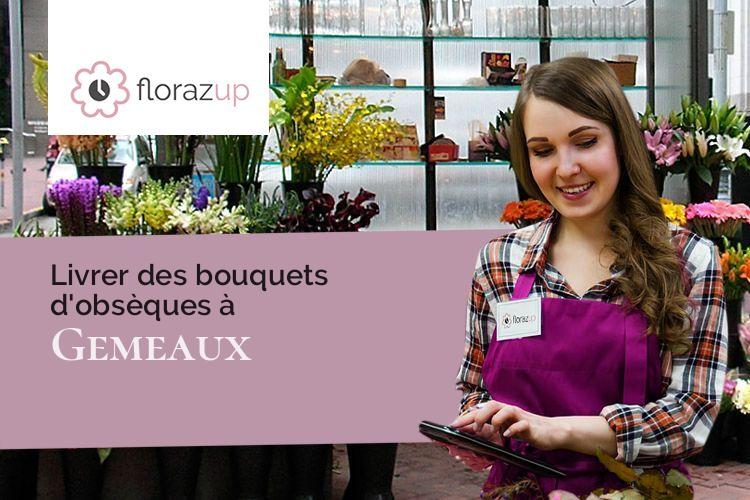 créations de fleurs pour un décès à Gemeaux (Côte-d'Or/21120)