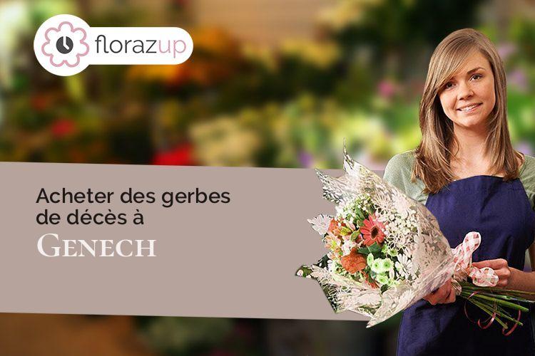 créations de fleurs pour un enterrement à Genech (Nord/59242)
